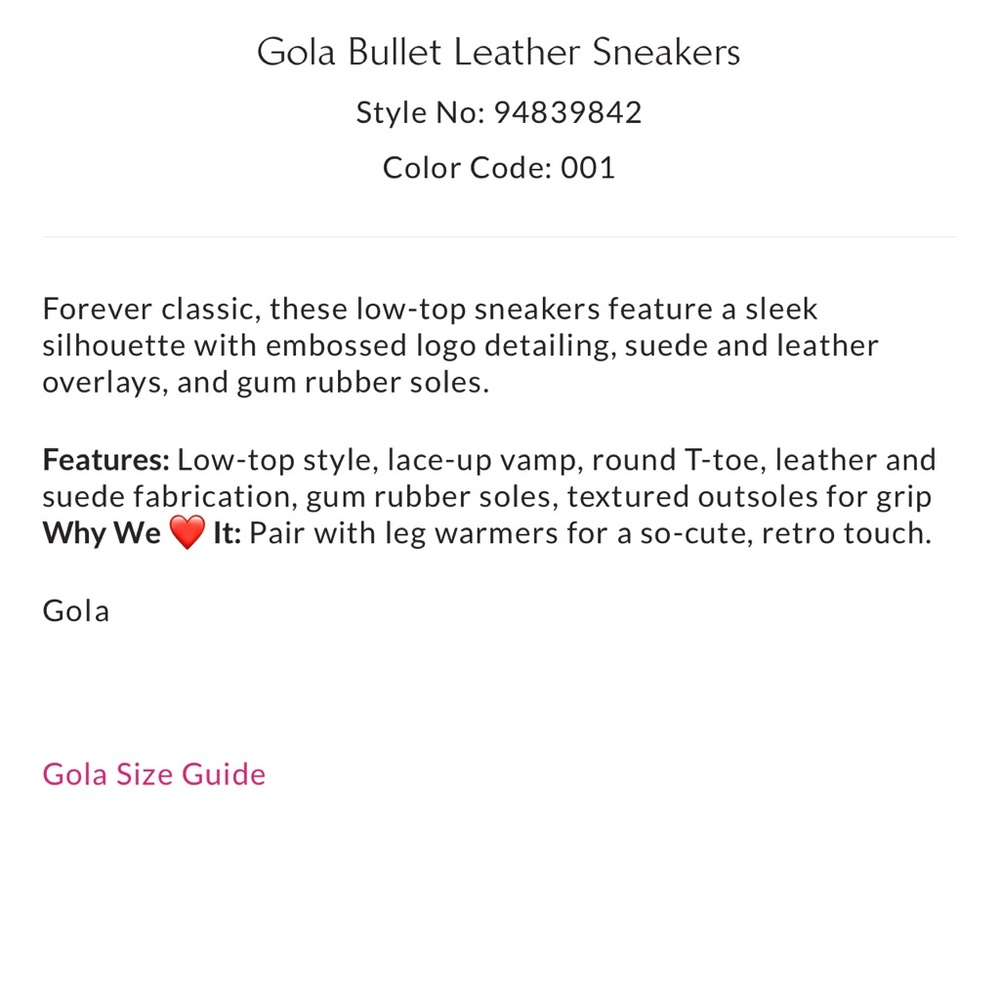 Gola Bullet Leather Sneakers - Picture 5 of 8